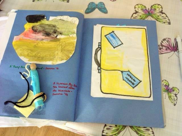 Children's Memory Scrapbooks: a great way to store creations